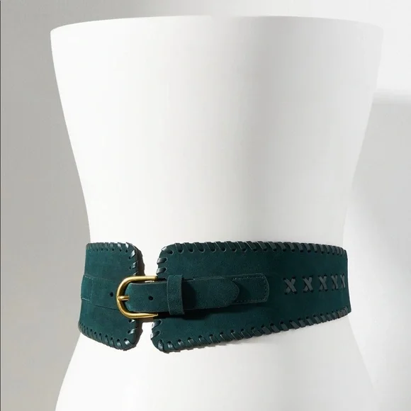 Anthropologie Accessories Anthropologie Suede Corset Belt Size - Main Image